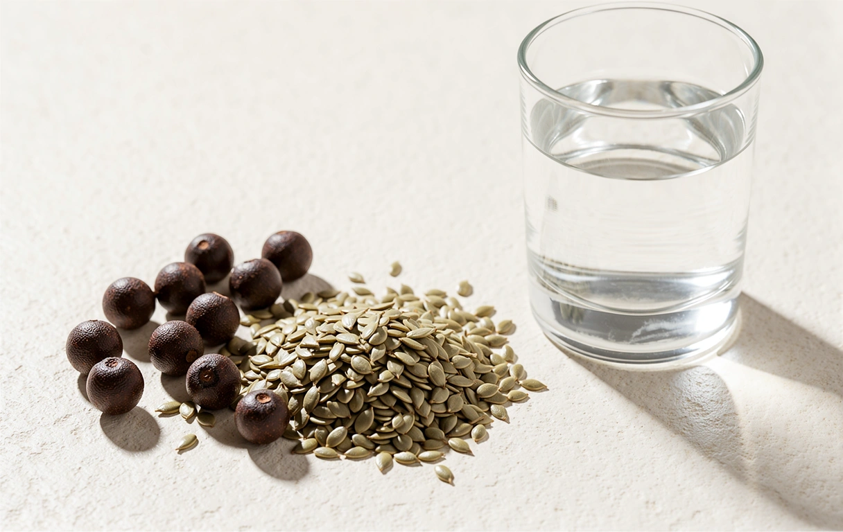 Natural herbs and botanical ingredients for men's wellness